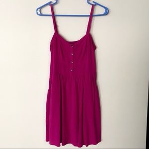 Express Pink Fit & Flare Sundress